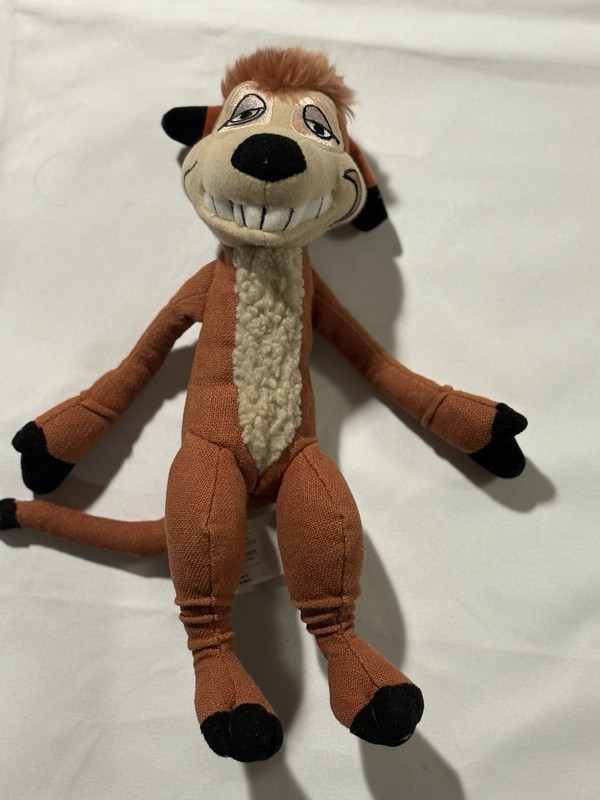 Disney Lion King Broadway Musical Souvenir Timon 10” Plush Stuffed Bean Toy  