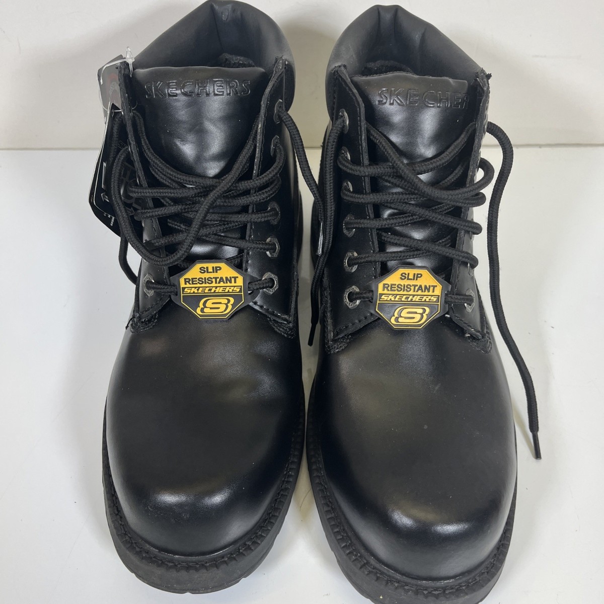 Skechers Black Pull-On Work Boots Amazon.com: Skechers Women main image 2