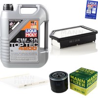 Mann Inspektionspaket 5L Liqui Moly Top Tec 4200 5W-30 FüR KIA Rio 1.4 Cvvt 1.6