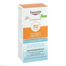 2x EUCERIN Sun Fluid Hydro Protect Face LSF 50+ 50 ML