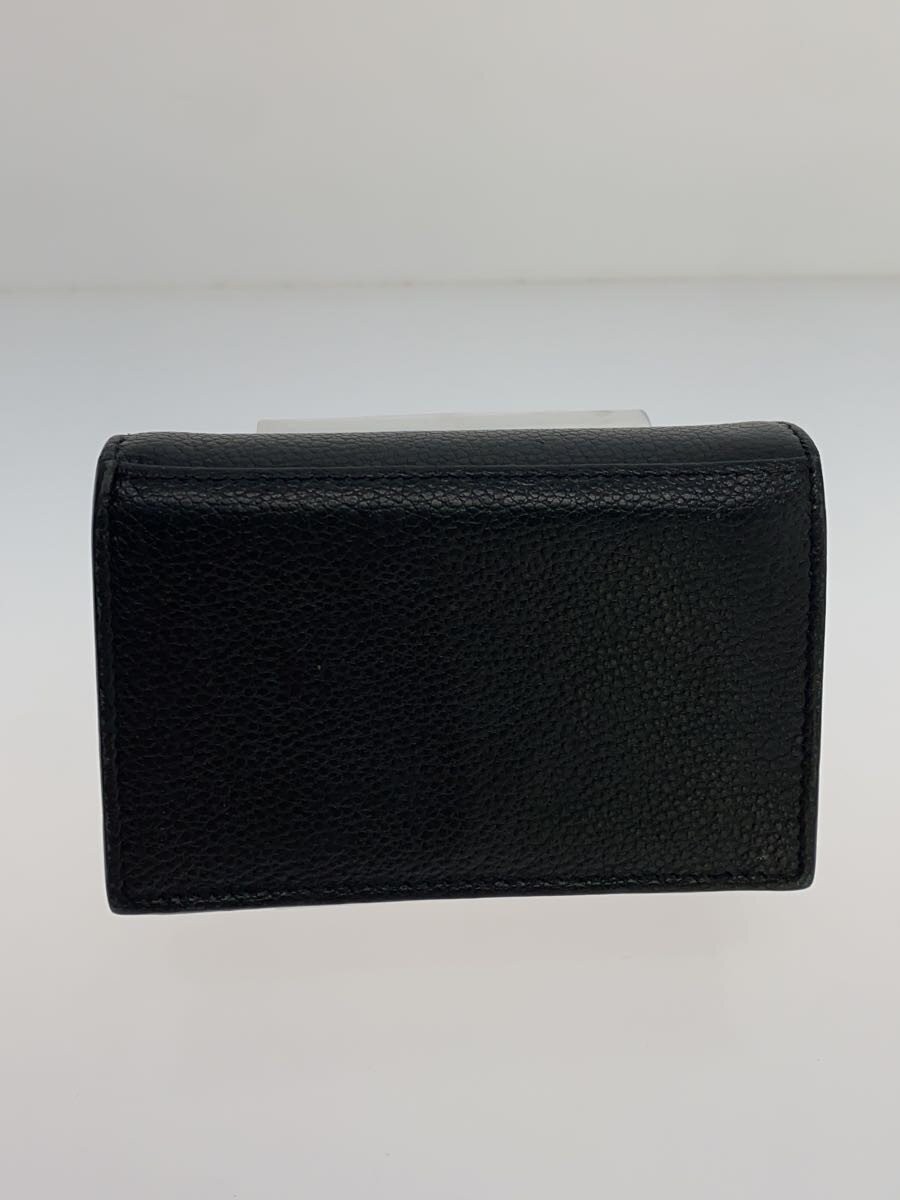 SAINT LAURENT Men's Leather Business Card Case in Black thumbnail 2
