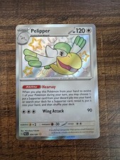 Pelipper 204/091 Shiny Rare Paldean Fates Pokemon Holo Near Mint