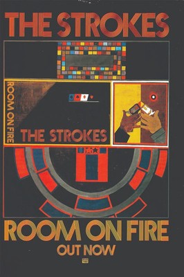 The Strokes Room On Fire Album Poster Mockup   24x36 Art Print Display