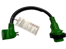 RV-MATE Heavy Duty 15A Male to 30A Female RV Power Adapter (9 Inch)