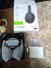 Final UX3000 Wireless ANC Over  Ear Headphones   Hybrid Noise Cancelling Used