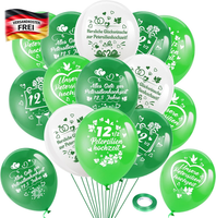 Dpkow Deutschland FußBall Luftballons Deko WM 2026, 25 X Latex Luftballons FüR W