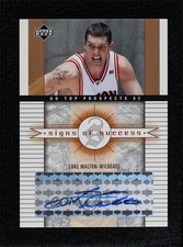 2003 Upper Deck UD Top Prospects Signs of Success Luke Walton #SS-LW Auto 1oa6