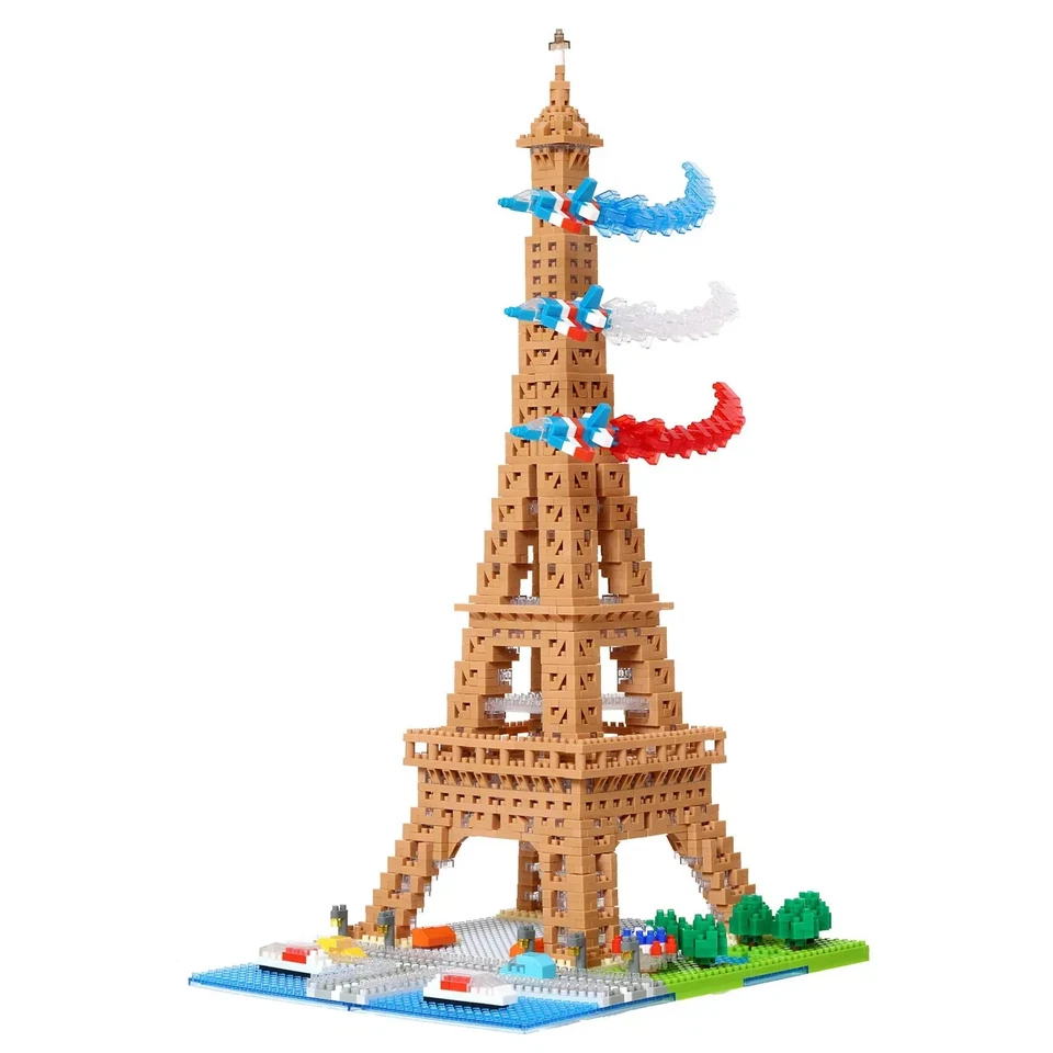 Japan NEW Kawada nanoblock Paris Seine Deluxe Edition NB-057 - Image 3 of 4