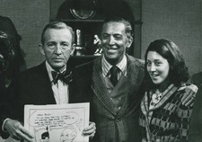 Bing Crosby cartoonist Art Kane wife taping of Joe Franklin Show o- Old Photo Bing Crosby cartoonist Art Kane wife taping of Joe Franklin Show o- Old Photo