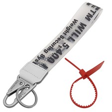 Classic PVC Keychain Lanyard with Wristlet Strap for Easy Key Access