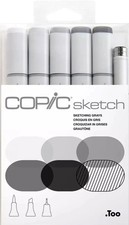 Sketch Alcohol Marker 5 Colors  Multiliner SP Set, Sketching Grays