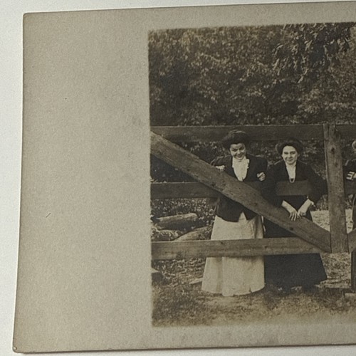 Wooden Hats Man Women Funny 1910 farm RPPC Real Photo Postcard - Picture 8 of 9