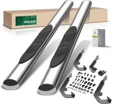 4 Inch Running Boards Fit Chevy Silverado  GMC Sierra Regular Cab 4 Inches