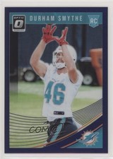 2018 Donruss Optic Rookies Purple Prizm 12/50 Durham Smythe #135 fz0