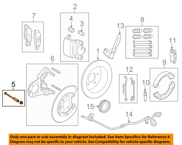 Lincoln FORD OEM 0311 Town Car BrakeRearCaliper Repair Kit 1L2Z2386AA eBay