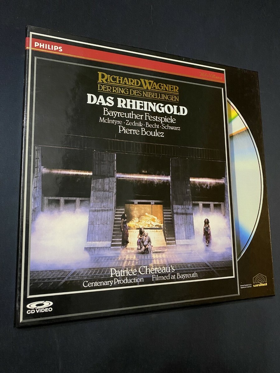 Das Rheingold Richard Wagner Laserdisc LD Pierre Boulez Like New