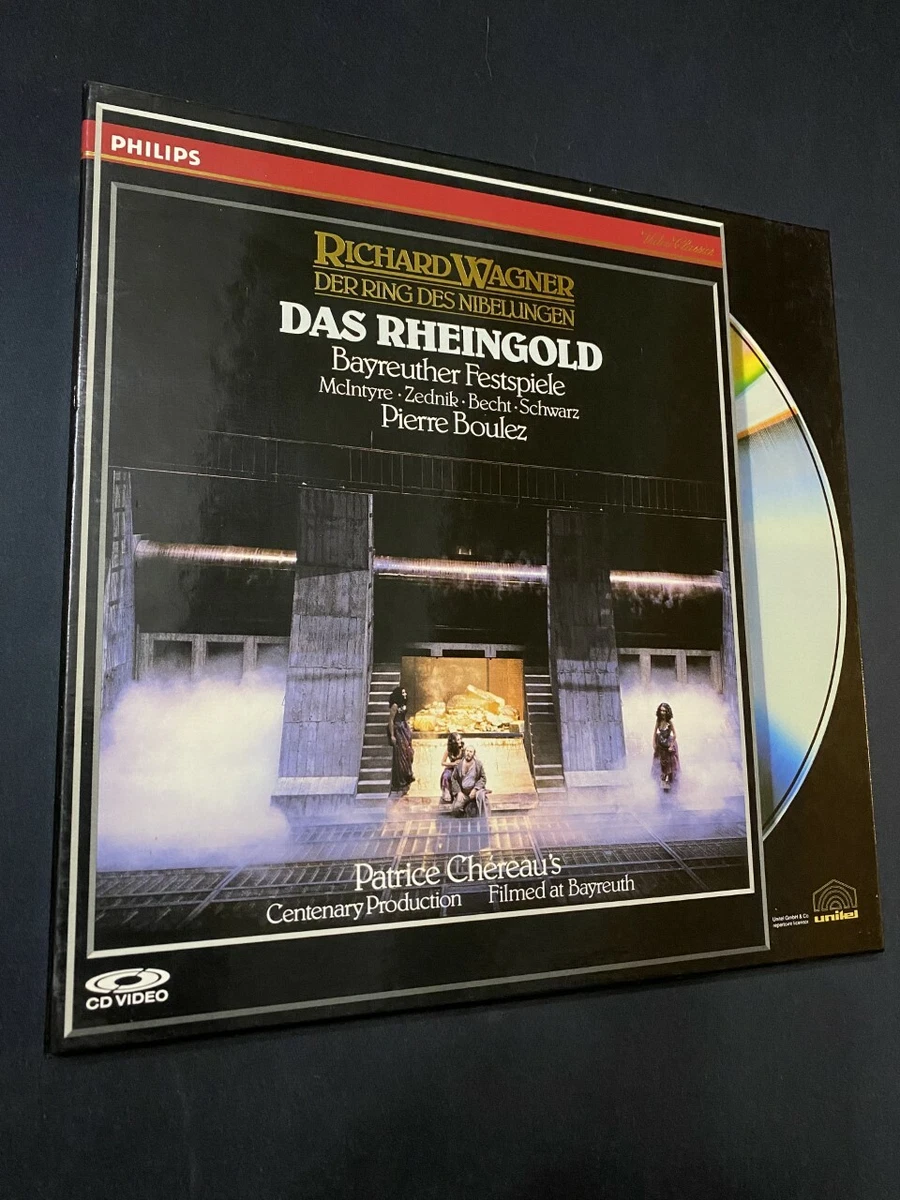 Das Rheingold Richard Wagner Laserdisc LD Pierre Boulez Like New