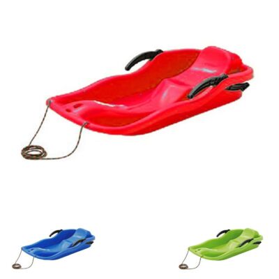 Kinderschlitten Kinderbob Race mit Handbremse und Lenkung aus Kunststoff