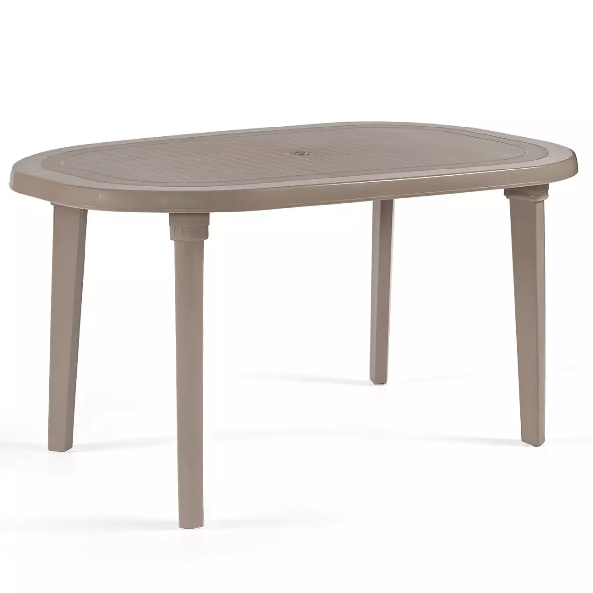 Braga Oval Outdoor Dining Table Lightweight For Restaurant Garden or Home Grey