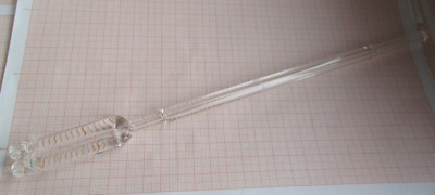 Glasrührer, Gesamt 290-305 mm, KPG-Schliff 160 mm, Blatt 100 mm, Gebraucht