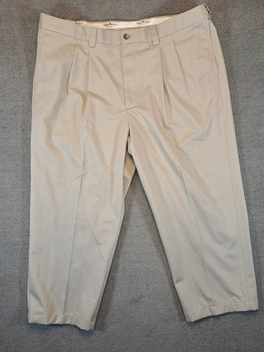 Oak Hill Khaki Tan Men's 44x28 Dress Casual Premium Pants Stretch New With Tags - 第 1/10 張圖片