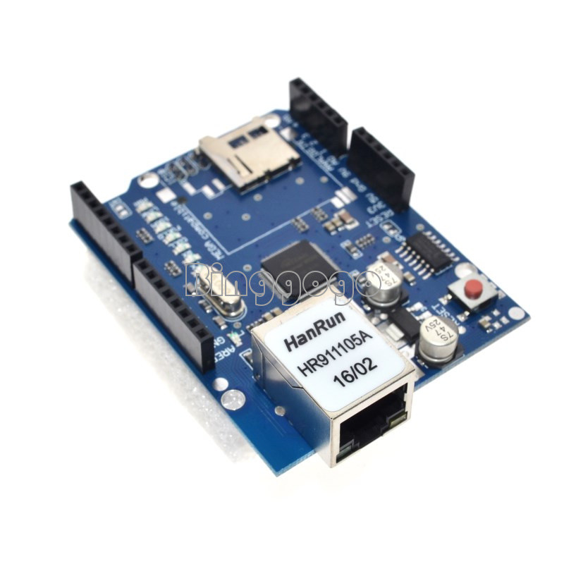 Ethernet Shield W5100 For Arduino Main Board 2009 ATMega 328 1280 MEGA2560