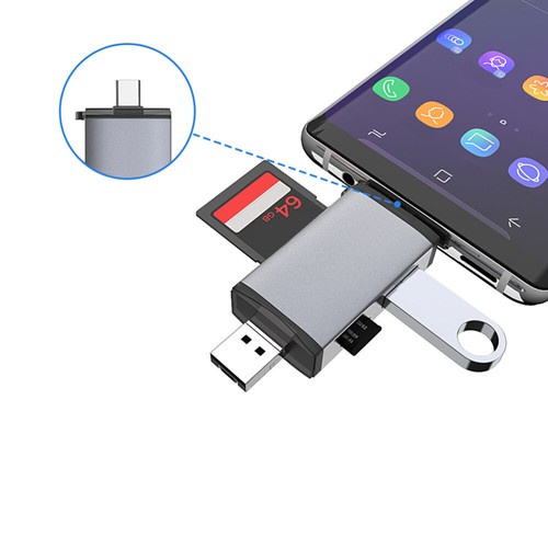 Multifunktionaler Kartenleser 6-in-1- -C-OTG-Lesegerät Für Computer - Photo 10/11