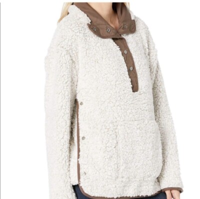 Dylan Plush Sherpa Fleece Pullover Womens Size XL NEW W/TAGS! $195