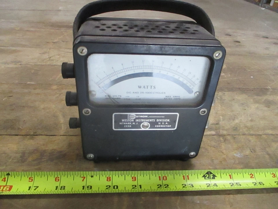 Medidor de laboratorio Daystrom Weston Instruments, voltios de CA. 25 - 1000, (MTR) 433-300VAC2 Foto 4 de 4