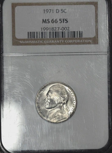 1971-D Jefferson Nickel, MS65 5FS, NGC