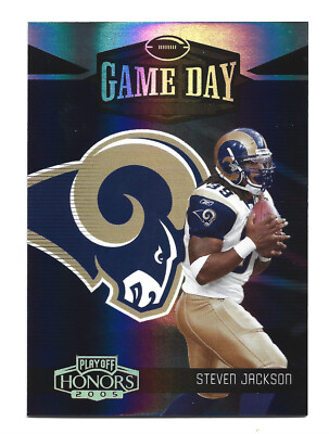 /100 Holofoil 2005 Playoff Honors Game Day Steven Jackson #GD-17 St. Louis Rams