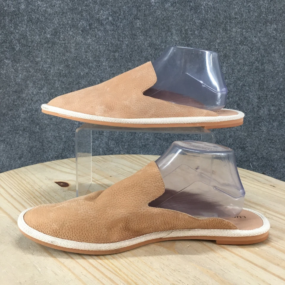 Zapatos Lucky Brands para mujer 11 M Mula beige cuero sin cordones informales bajos cómodos Foto 2 de 4