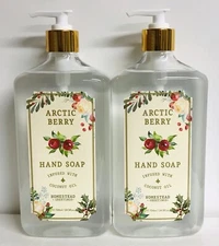 2-Pack Home & Body Co. ~ Arctic Berry Hand Soap with Coconut Oil 24.5 fl oz Each