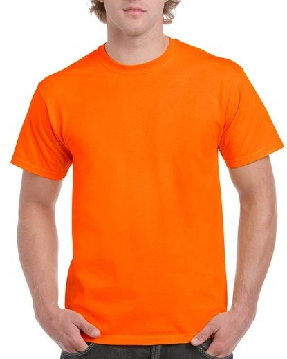 5 pieces hi vis safety orange t shirt round neck tee workmans tshirt tees shirts
