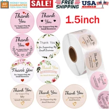1.5'' Thank You for Supporting My Small Business Stickers 500PCS/Roll 9 Design