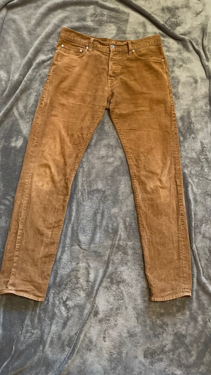 Carhartt WIP Menson Corduroy Pants Malaga Red Brown Mens 32/34