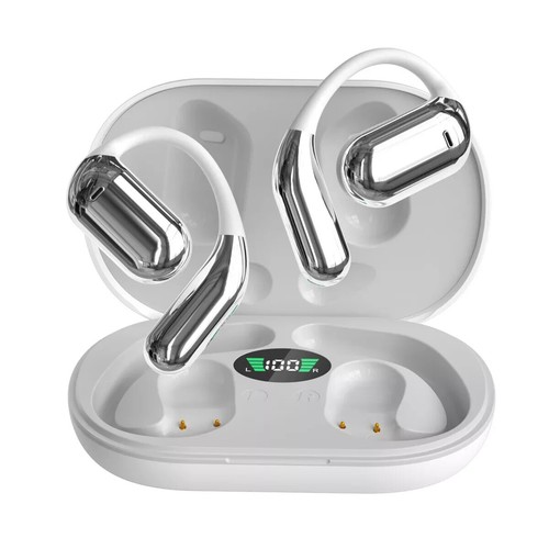 Open-Ear Bluetooth 5.4 Headphones Wireless Earbuds Sport Headset Touch Screen - Picture 24 of 30