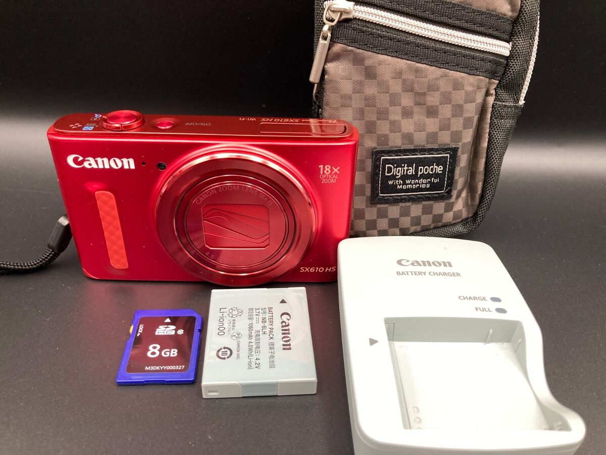 Canon Powershot SX610 HS Red 20.2MP Compact Digital Camera Canon Powershot SX610 HS Red 20.2MP Compact Digital Camera