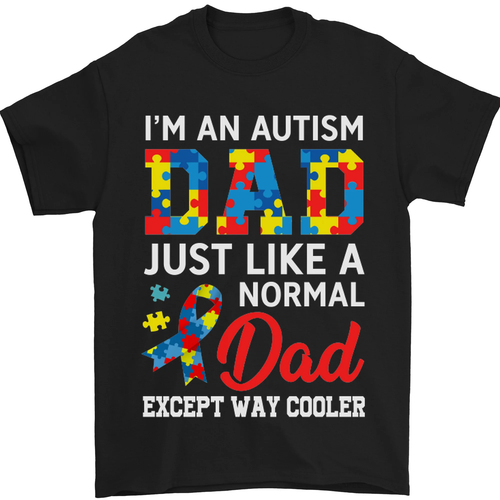 Autismus Dad Autistisch Vatertag Asd Herren 100% Baumwolle - Picture 17 of 102