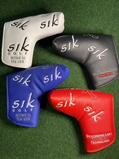 NEW SIK Blade Putter Head Cover RARE Headcover CHOICE COLOR Blue White Black Red