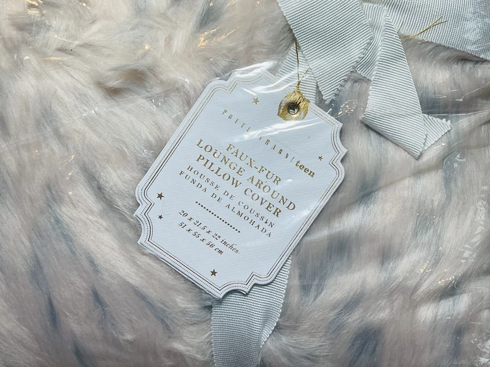 Funda de almohada Pottery Barn Teen de piel sintética para salón alrededor manchada ROSA NUEVA Foto 4 de 4