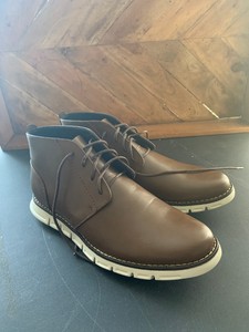 chukka boots with white soles