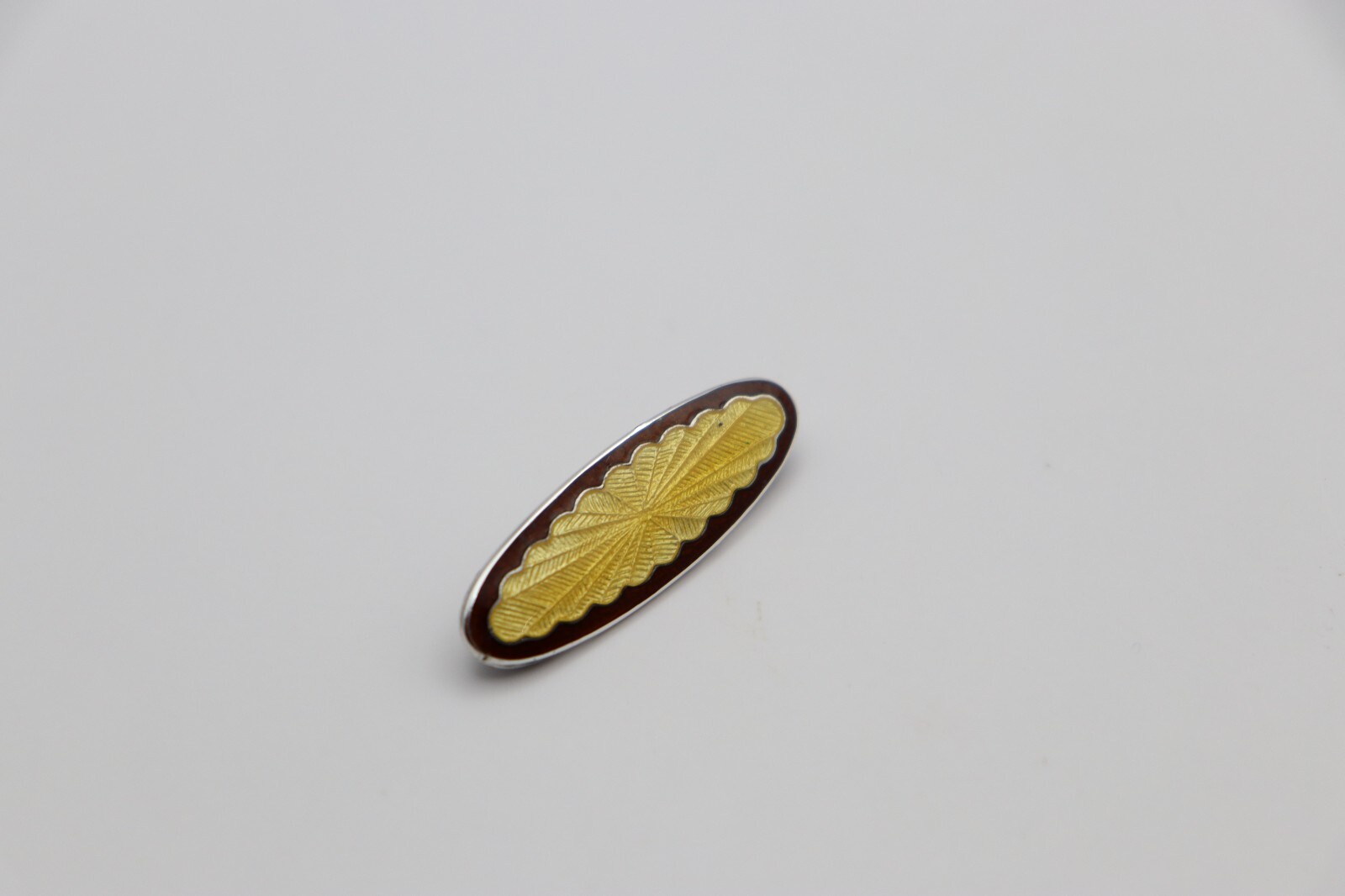Vintage Sterling Silver Guilloche Enamel Brooch eBay