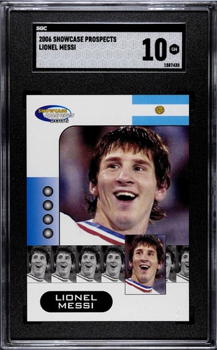 2006 Showcase Prospects LIONEL MESSI SGC 10 GEM MINT Rookie  RC