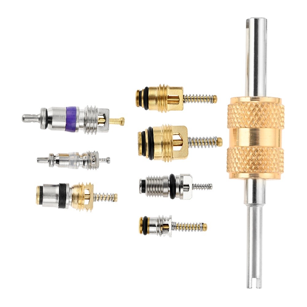 AC Charging Port Covers - 10Pcs Universal A/C Service Caps 13mm & 16mm For Car Air Conditioning Repair