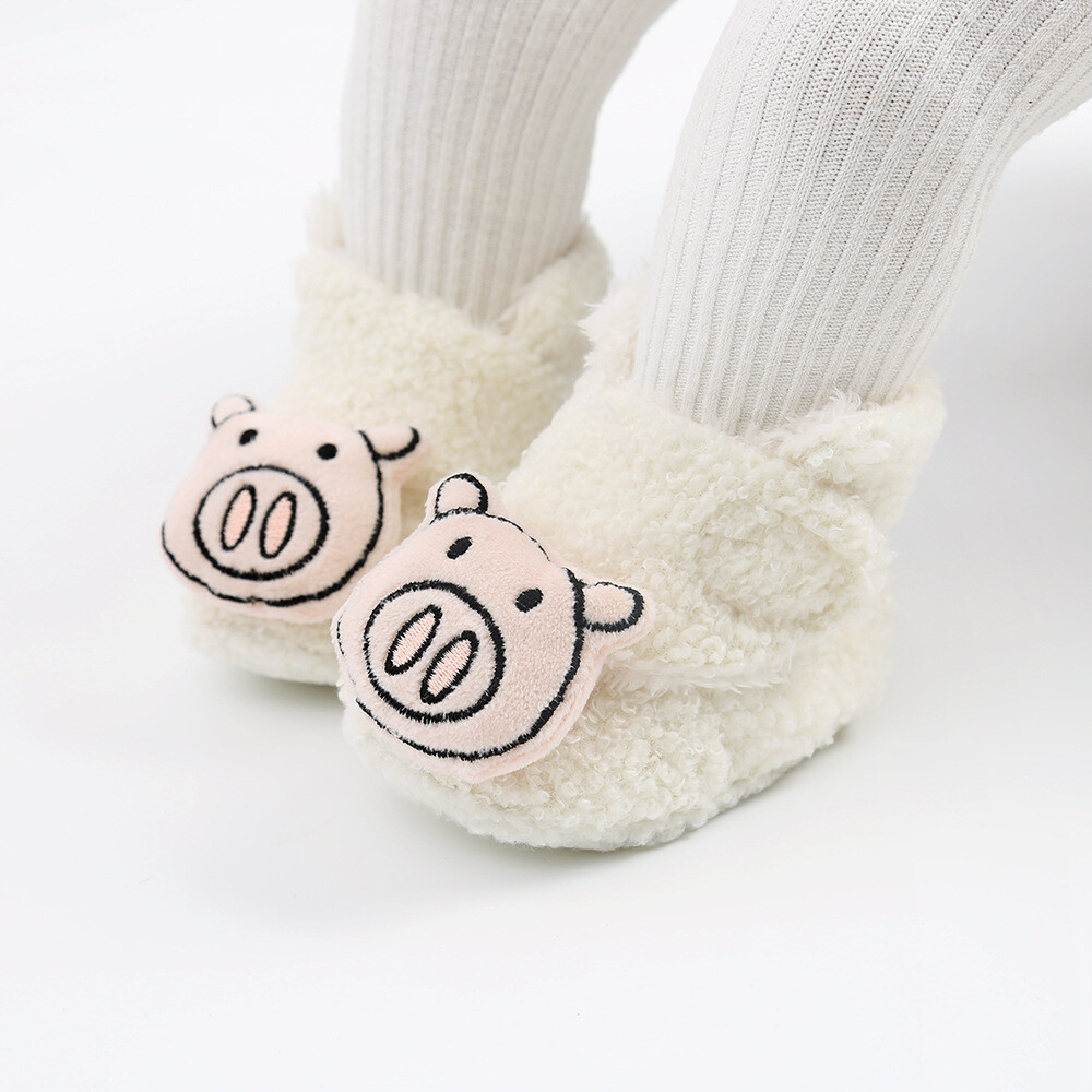 Cute Animal Boots Newborn Gift Baby Boy Girl Pram Shoes Infant Warm Snow Booties