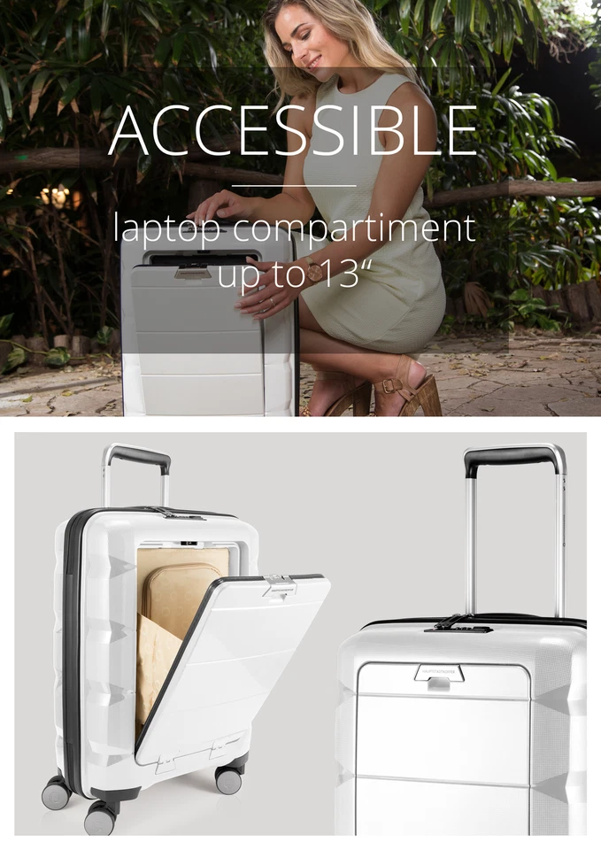 HAUPTSTADTKOFFER - Britz -Trolley Handgepäck Laptopfach Kabinengepäck, 55cm,34 L - Bild 4 von 4