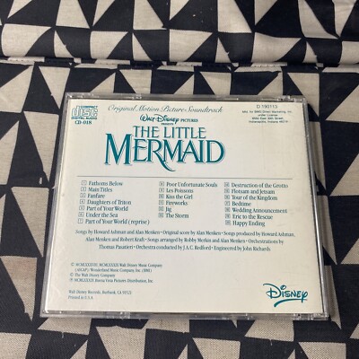 Walt Disney The Little Mermaid CD soundtrack Alan Menken Howard