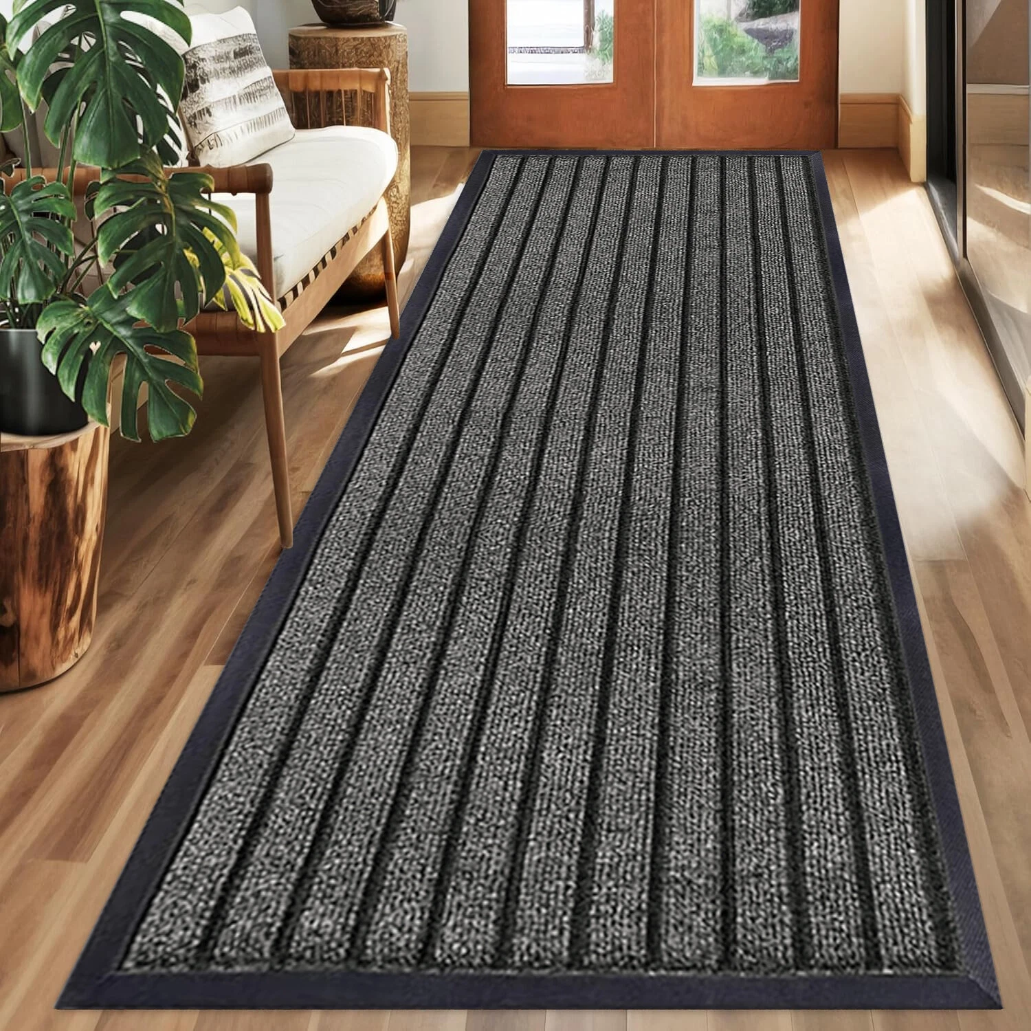 Heavy duty rubber barrier mat non slip runner 80x300cm