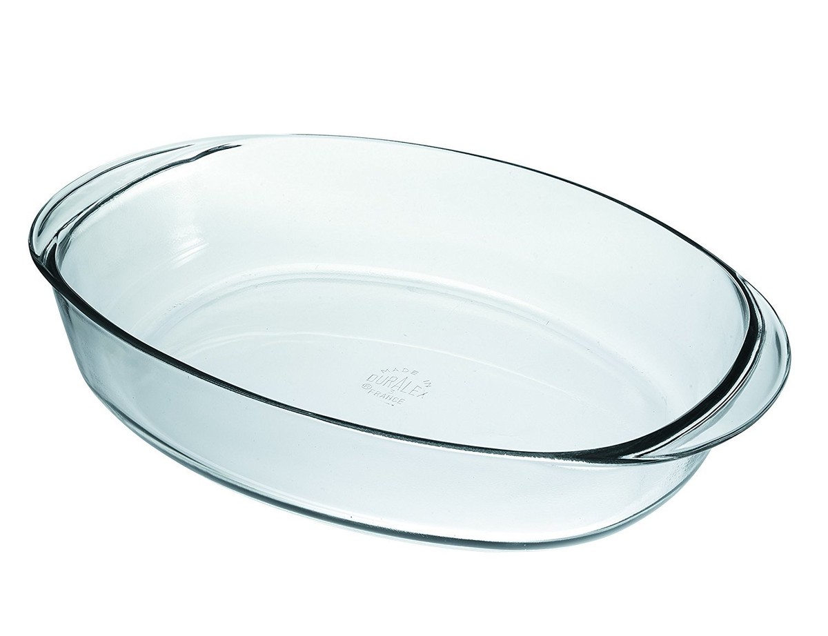 Duralex Ovenchef 41cm x 29cm Oval Baking Dish Clear Glass